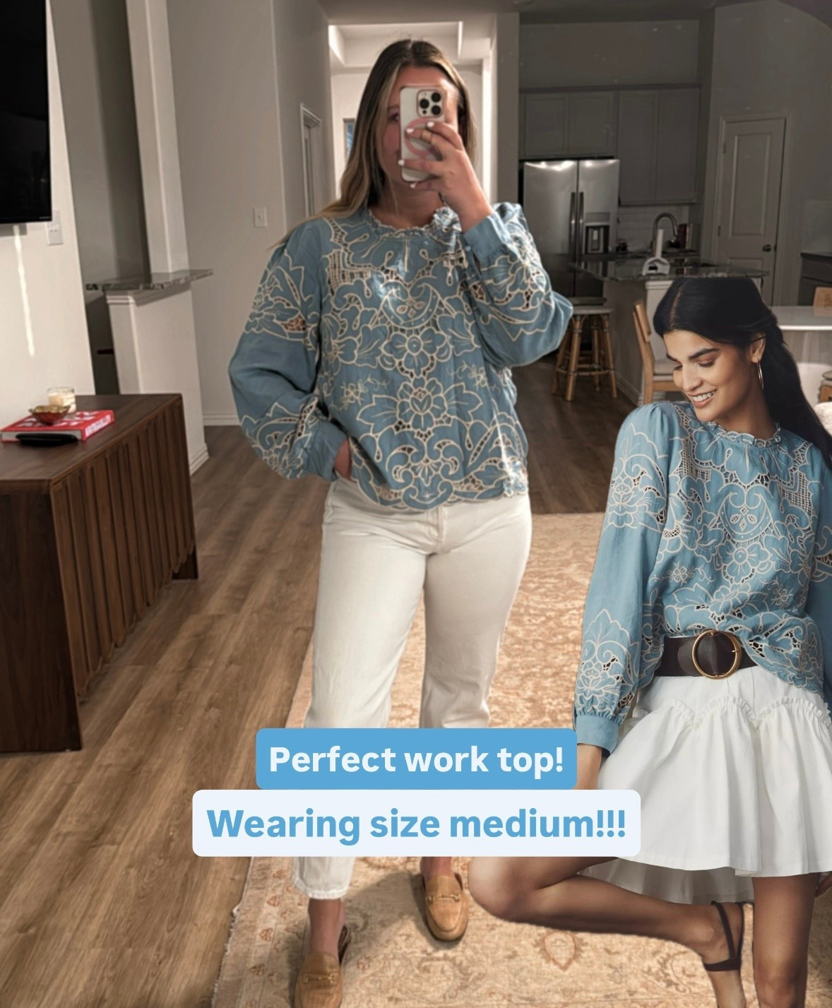 Wearing a size medium in this top! Perfect for work! 

Summer workwear - summer work tops - Anthropologie blouse - work blouses - white jeans outfit - casual work outfits women - white straight jeans - classic style - modest fashion 


#LTKSeasonal #LTKMidsize #LTKWorkwear