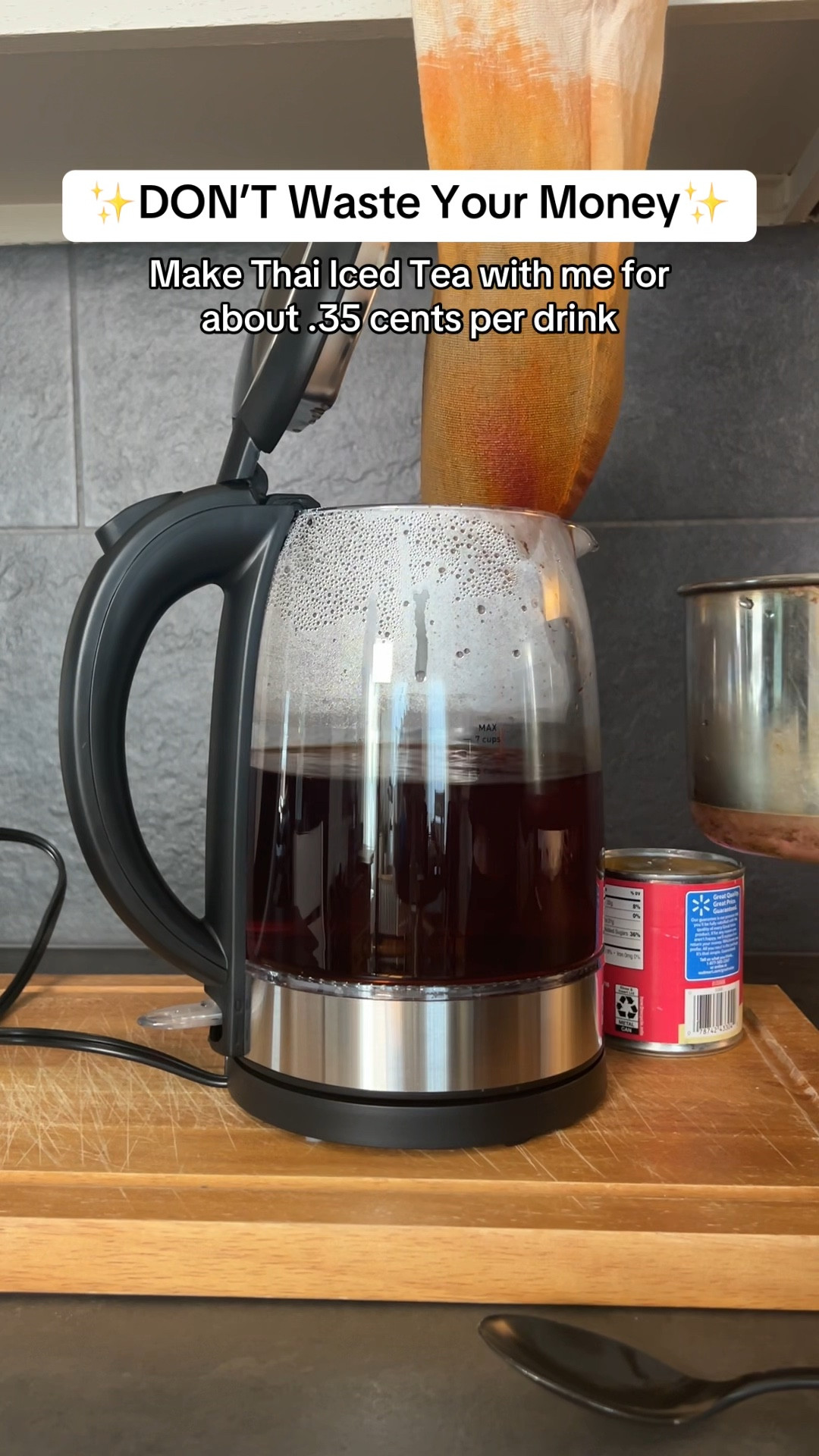 🤤 Who else LOVES thai iced tea? I make this Thai Tea recipe all the time & it’s so good. I got the tea mix at a local Asian Market & the woman who owned the store was the one who told me to use sweetened condensed milk! It’s worth trying, you’ll love it! 

#LTKVideo #LTKHome