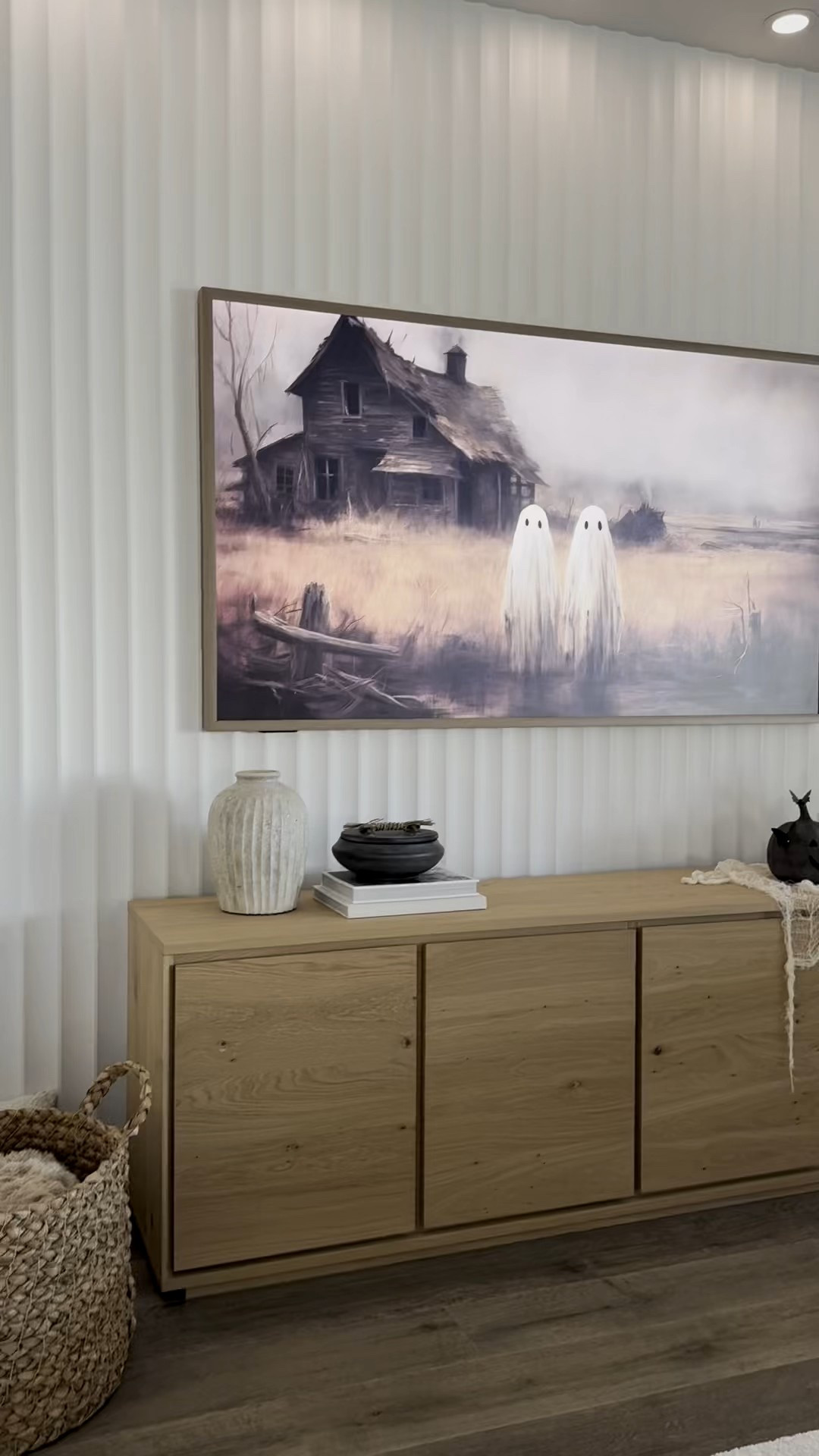 Halloween decor, living room decor, spooky season, jack-o-lanterns, pumpkins, creepy fabric, 3D butterfly wall decor, Halloween decorations, home decor, neutral home 

#LTKSeasonal #LTKHalloween #LTKHome