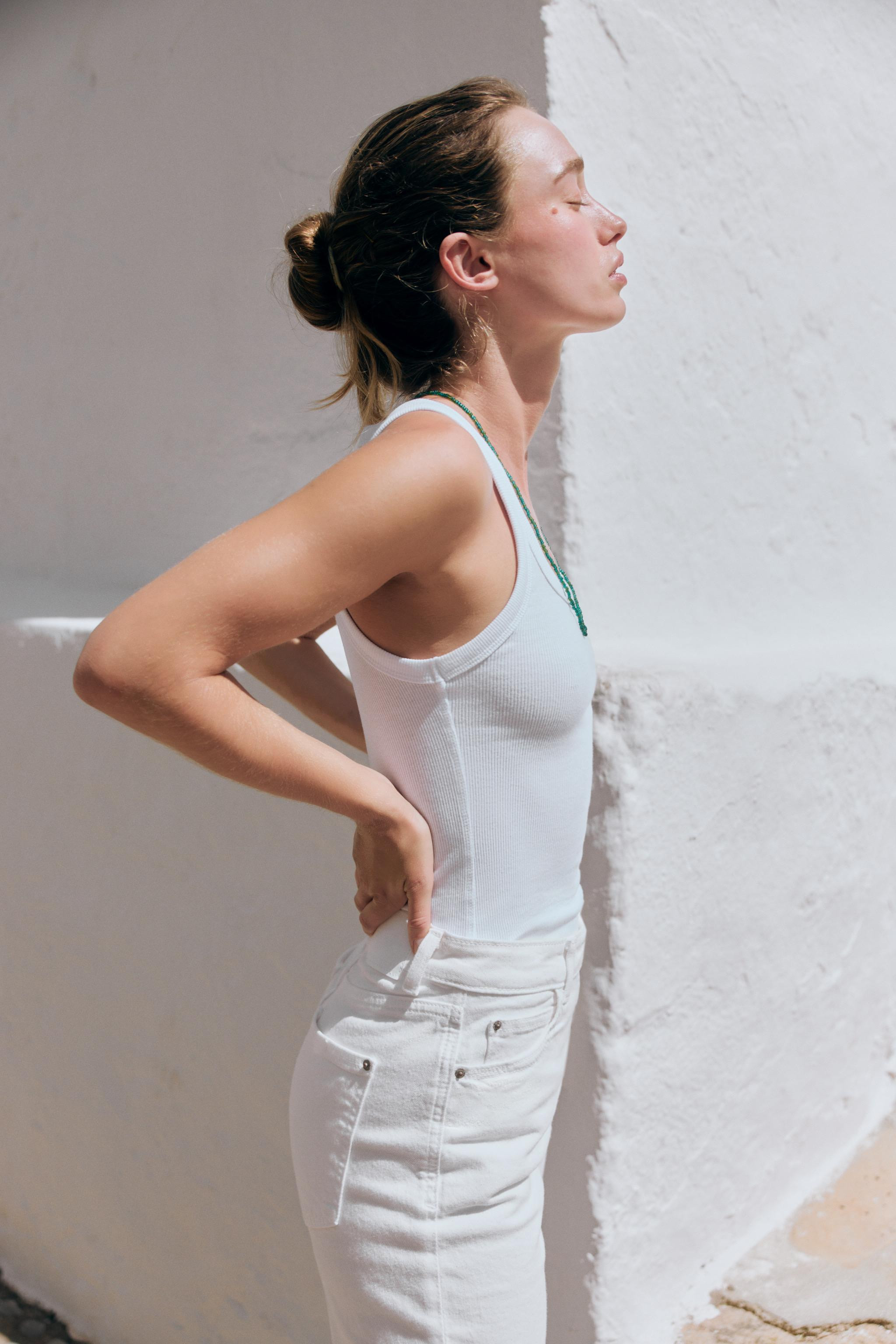 RIBBED SLEEVELESS TOP | Zara UK