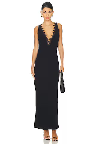 Cleo Maxi Dress in Black | Revolve Clothing (Global)