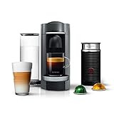 Nespresso VertuoPlus Deluxe Coffee and Espresso Machine by De'Longhi with Milk Frother, Titan | Amazon (US)