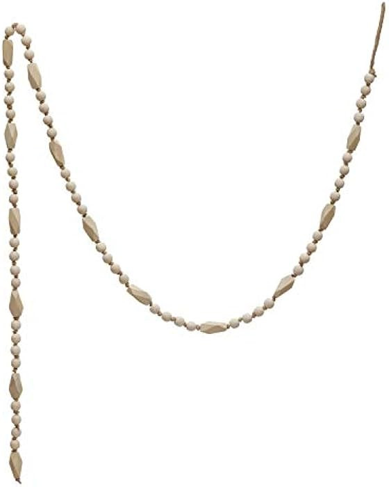 Amazon.com: Creative Co-Op 72" L Paulownia Bead, Natural Wood Garlands, Multi : Home & Kitchen | Amazon (US)