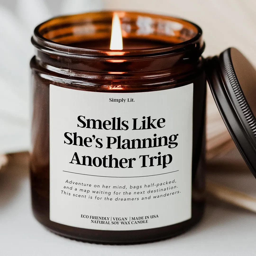 Smells Like World Traveler Candle Travel Lover Gift Trip Planning Gift Vacation Planner Family Va... | Etsy (US)