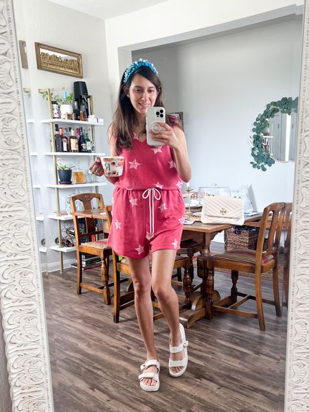 This romper is currently 40% off!!! I feel festive and ready for the 4th of July!! The blue headband really adds to the festivity of the ensemble.  What are you doing for Independence Day??  

Summer outfits, 4th of July inspo, 4th of July Uniform, Brandikimberlystyle 



#LTKstyletip #LTKsalealert #LTKSeasonal