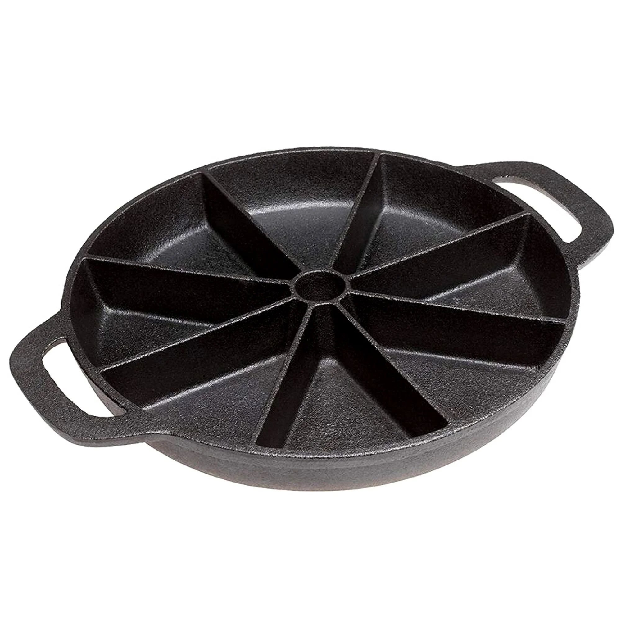 Bruntmor Premium Cast Iron 8-Edges Biscuit & Muffin Pan with Handle - Non-Stick Round Skillet for... | Walmart (US)