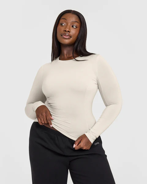 Mellow Soft Long Sleeve Top 
 Sand | Oner Active (UK / US)