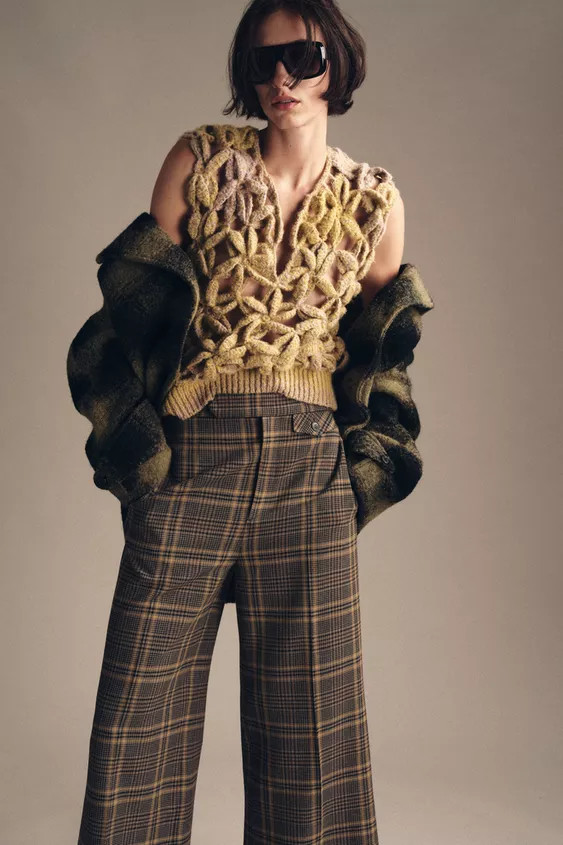 DEGRADÉ CROCHET KNIT VEST | Zara US