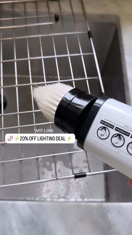 7 cleaning heads in one!! This electric spin scrubber is so useful all around the house, but especially for this rack for the sink!! 

Get it 20% off now 

#LTKHome #LTKFamily #LTKVideo
