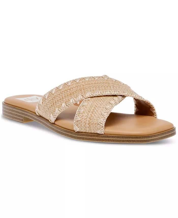 DV Dolce Vita Women's Miguel Crisscross Flat Slide Sandals - Macy's | Macy's