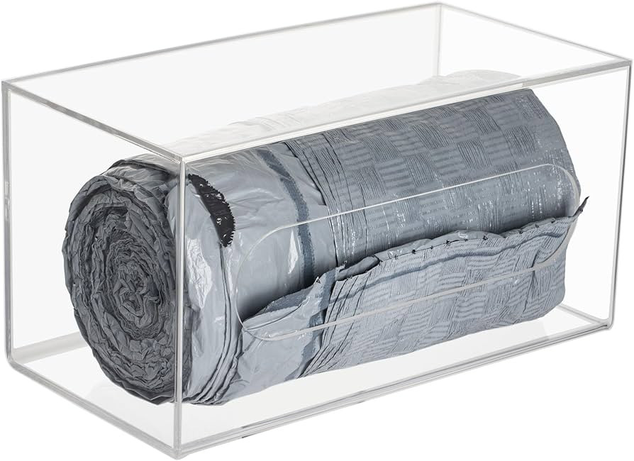 Trash Bag Dispenser Roll Holder Wall Mount and Under Sink, Clear Acrylic Cabinet Kitchen Organize... | Amazon (US)