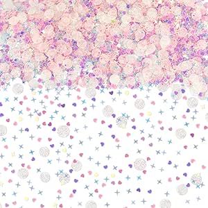 Keaziu 500PCS Pink Star Confetti Star Table Confetti for Baby Boy Girl Wedding Birthday Baby Show... | Amazon (US)