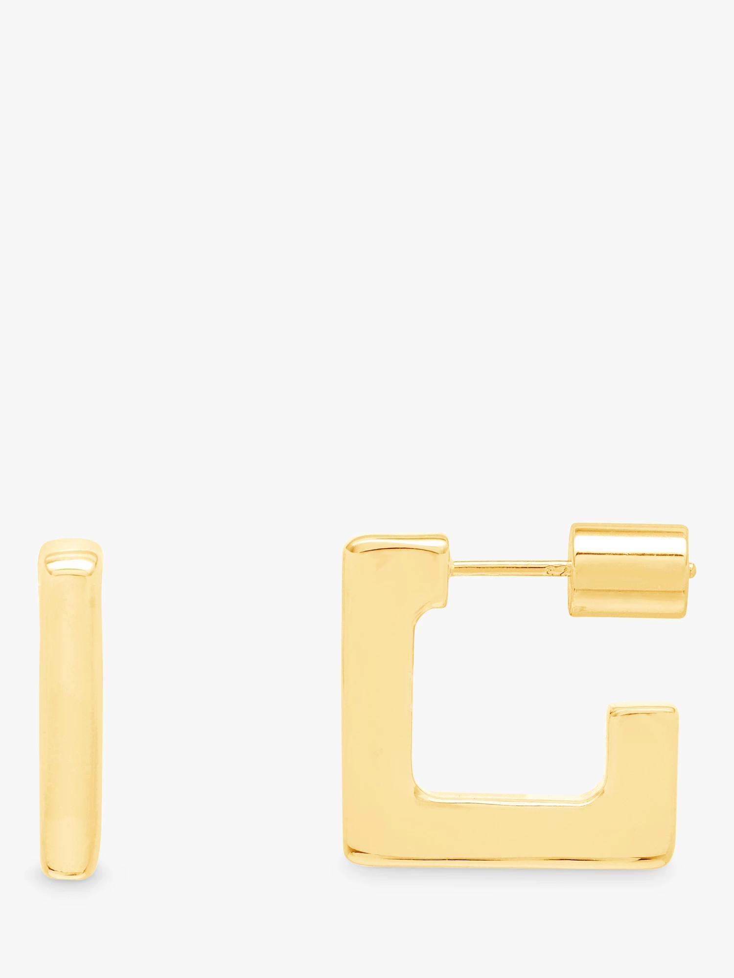 Estella Bartlett Square Hoop Earrings, Gold | John Lewis (UK)