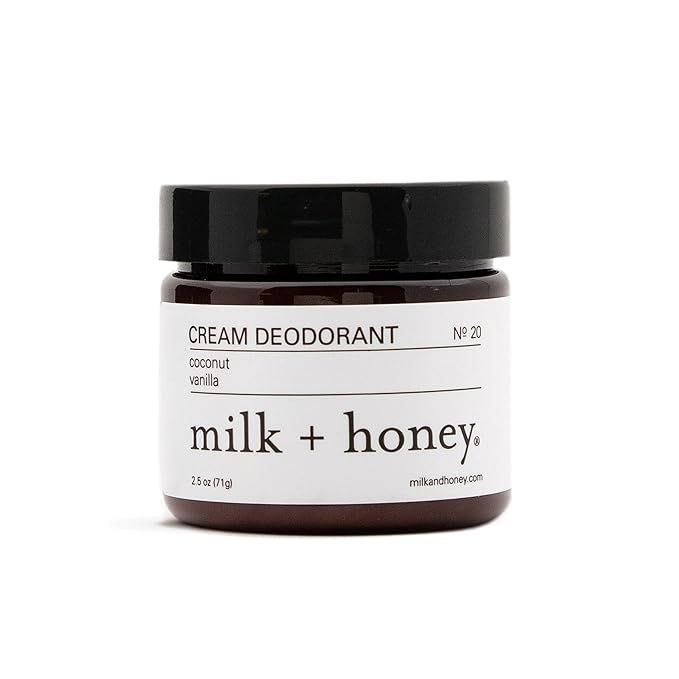 milk + honey Aluminum Free, Cream Deodorant, No. 20, with Coconut, and Vanilla, Natural Deodorant... | Amazon (US)