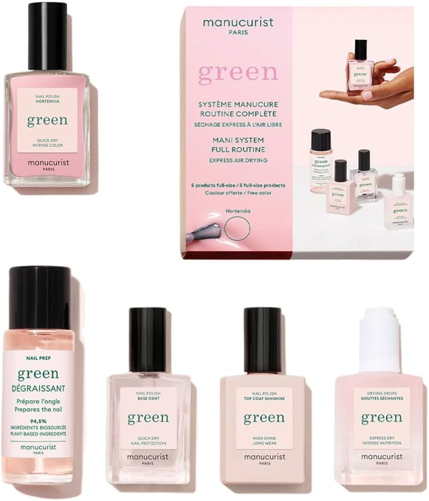 Manucurist System Green Pink (Hortencia) - Professional Manicure Set, Vegan & Plant-Based : 1 Nai... | Amazon (US)