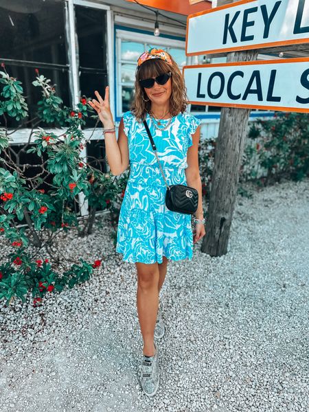 Vacation Look I wore in the Keys🌴☀️ My dress is on sale for $28! I’m wearing my tts small. 

Key west 
Florida 
Vacation 
Beach vacation 
Headband 
Sunglasses 
Kohls
Kohls finds 
Golden goose sneakers 
Women’s fashion 
Spring break 
Summer ootd 

#LTKtravel #LTKstyletip #LTKparties