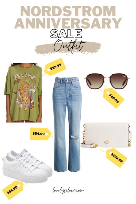 Nsale outfit idea!

Oversized tshirt, high waisted jeans, quay sunglasses, white purse, coach bag, white adidas sneakers, white sneakers, Nordstrom anniversary sale, Nordstrom sale

#LTKstyletip #LTKsalealert #LTKxNSale