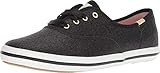 Keds Kids Girls Champion Glitter Sneaker, Black, 12 Big Kid | Amazon (US)