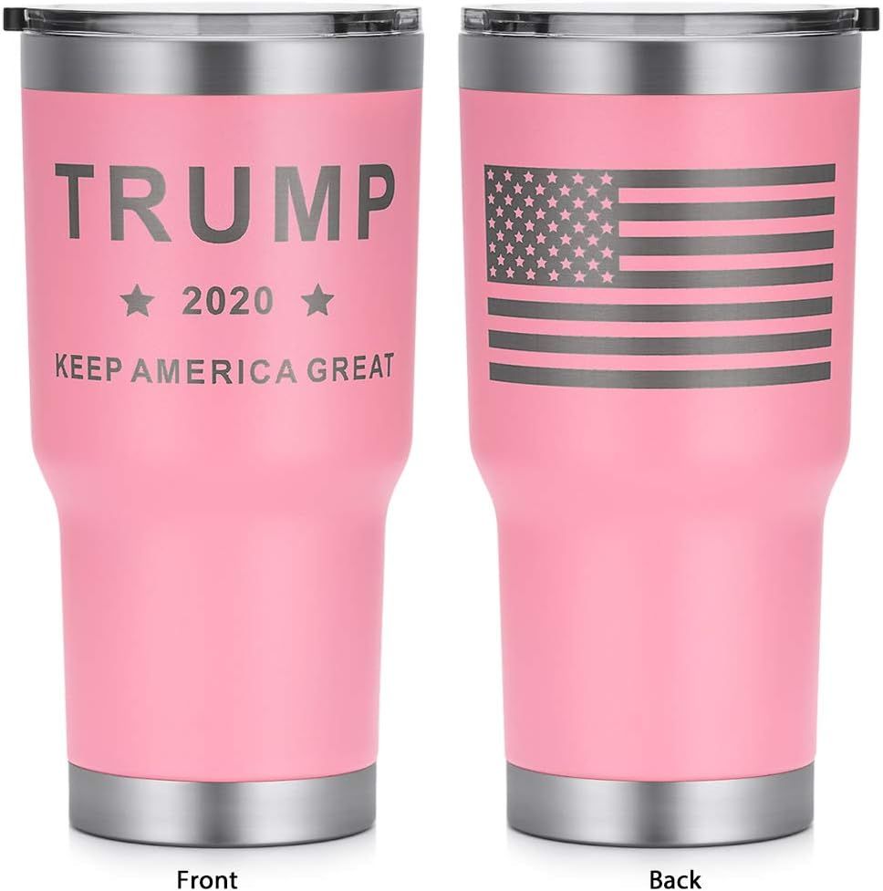 HEATO Trump Keep America Great 2020, Double Wall Stainless Steel Insulated Travel Mug Coffee Cup ... | Amazon (US)