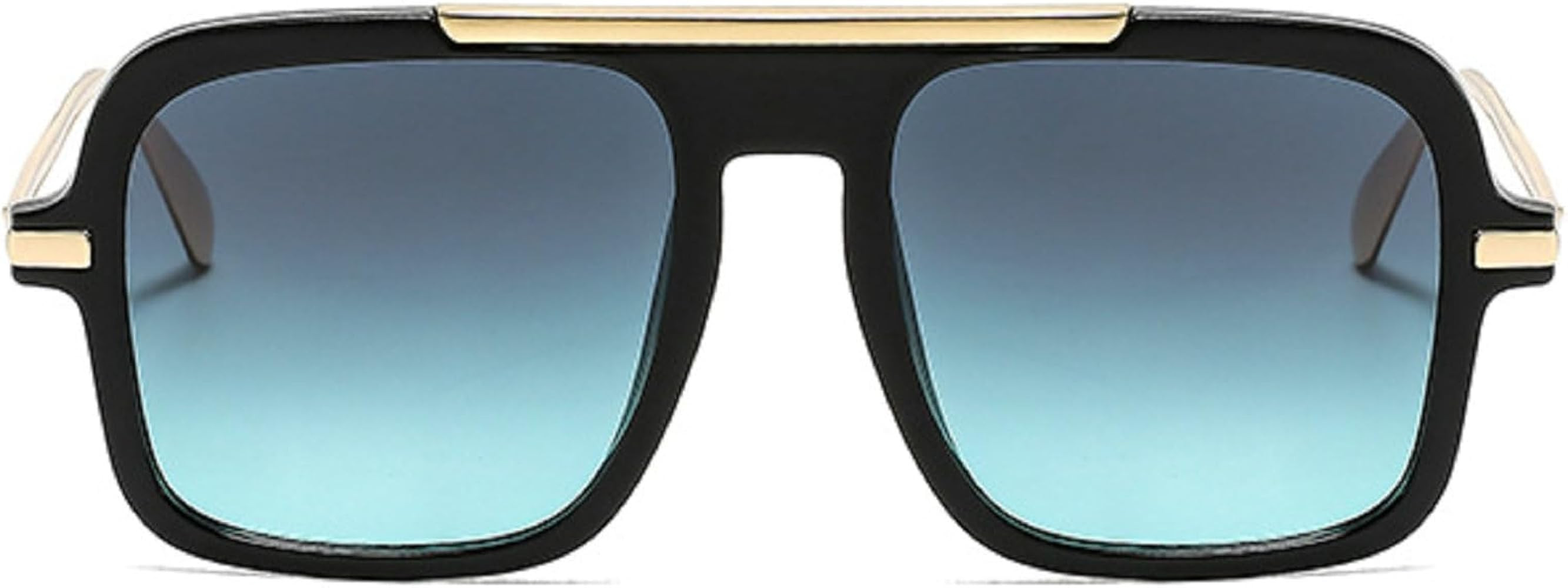 Retro Square Sunglasses for Womens Mens Vintage Oversized Pilot Sun Glasses 70s 80s 90s Shades | Amazon (US)