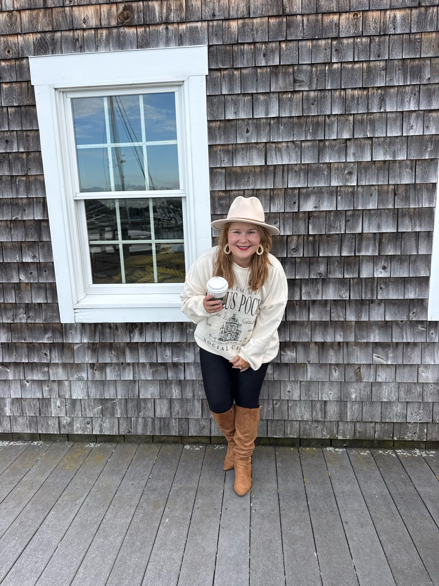 @Spanx faux leather leggings are my fall and winter go too. They go with everything.

#LTKootd #LTKSeasonal #LTKPetite