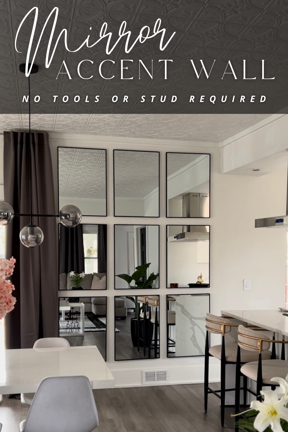 ACCENT MIRROR WALL WITH NO TOOLS? I am here for it! I made this accent wall using those Walmart Mirrors and it looks so good! 😍 Absolutely obsessed with this super easy transformation! Linking everything in this picture here!

#LTKhome #LTKFind #LTKunder100