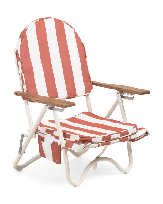 26x34 Pam 5 Position Backpack Beach Chair With Back Zip Pocket | TJ Maxx