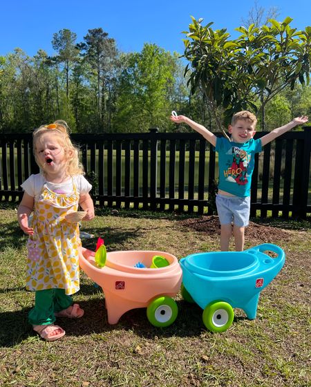 My kids love their Step2 wheelbarrows! 
Kids toys, kids gifts, outdoor toys, yard toys 

#LTKfamily #LTKkids #LTKGiftGuide