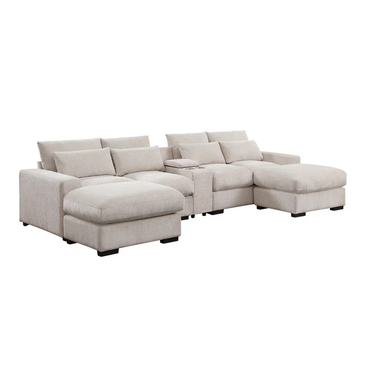 Nyeisha Piece Upholstered Sofa & Chaise | Wayfair North America