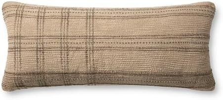 Loloi Angela Rose x Calista Collection PAR0018 Tan/Slate 13'' x 35'' Cover w/Down Pillow | Amazon (US)