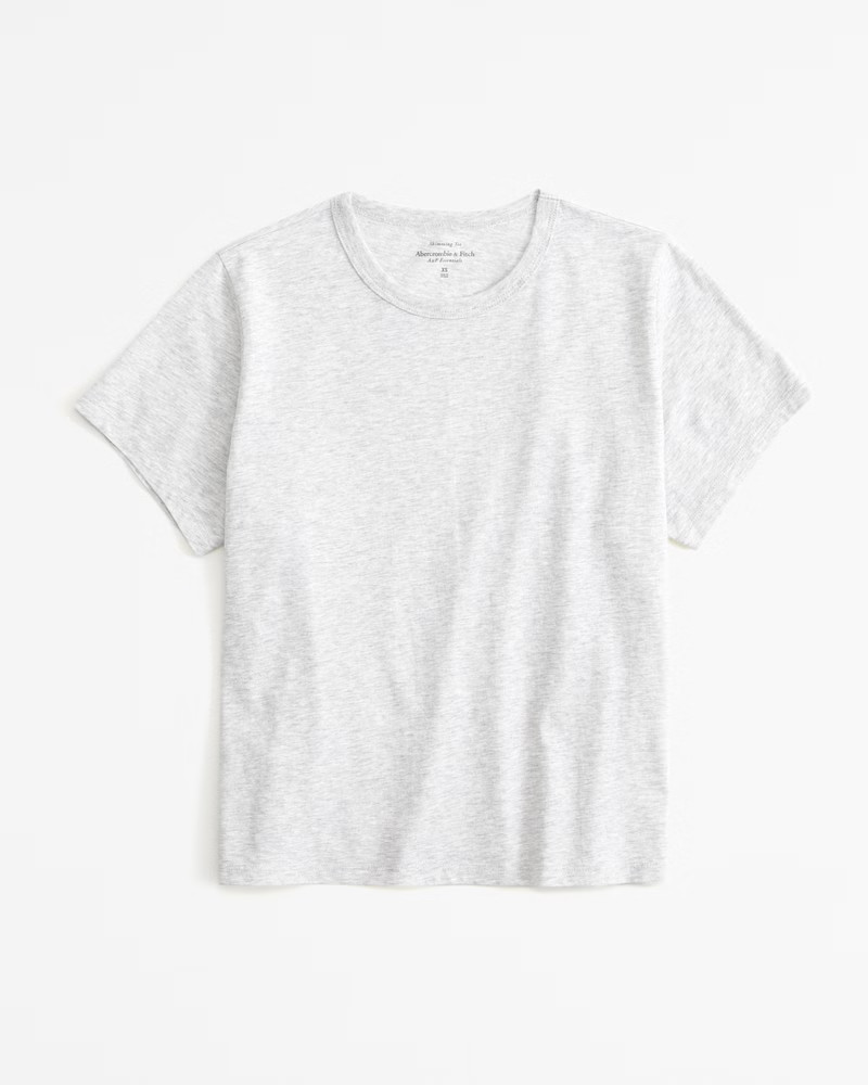 Women's Essential Polished Body-Skimming Tee | Women's Tops | Abercrombie.com | Abercrombie & Fitch (US)
