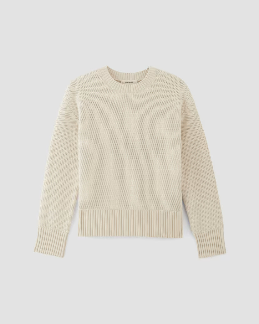 The Cotton Honeycomb Square Crew | Everlane