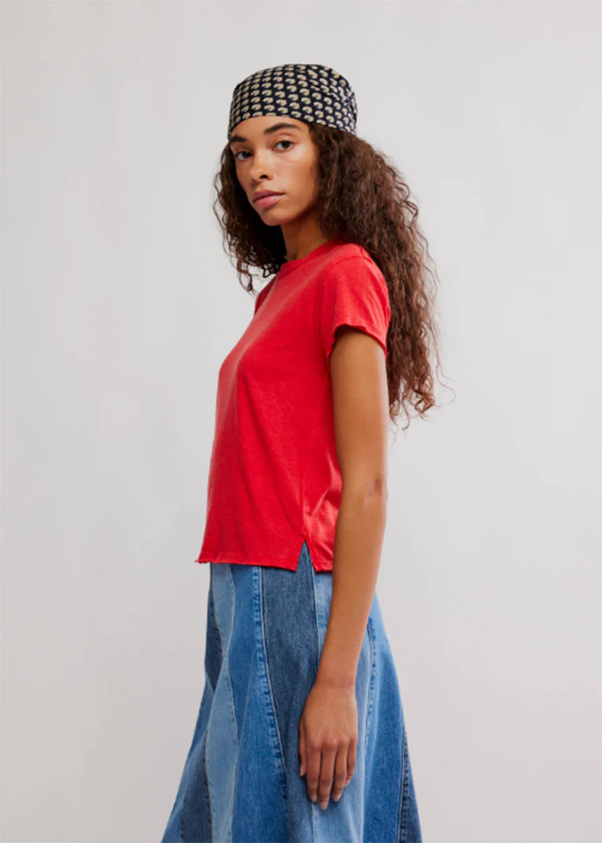 Nova Tee - High Risk Red | Alice & Wonder