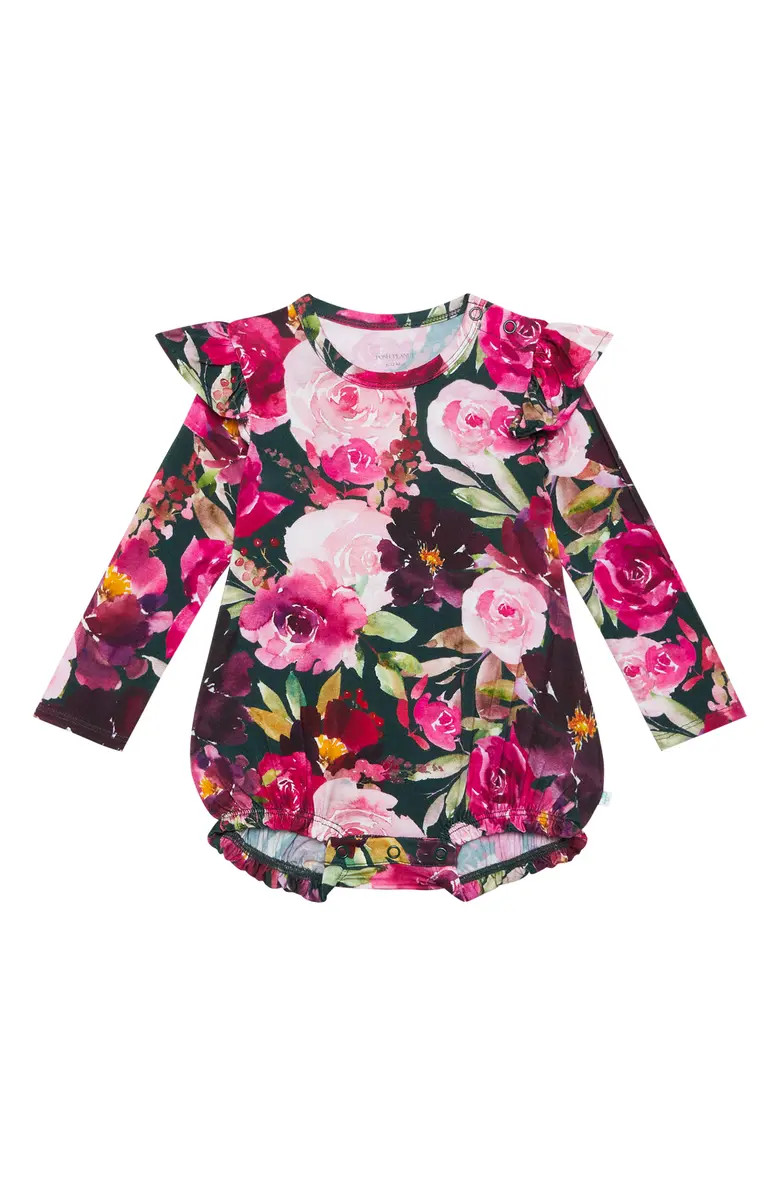 Posh Peanut Kids' Zelda Long Sleeve Ruffled Bodysuit | Nordstromrack | Nordstrom Rack