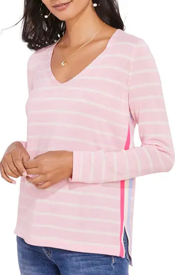 vineyard vines Stripe V-Neck Cotton Sweater | Nordstrom | Nordstrom