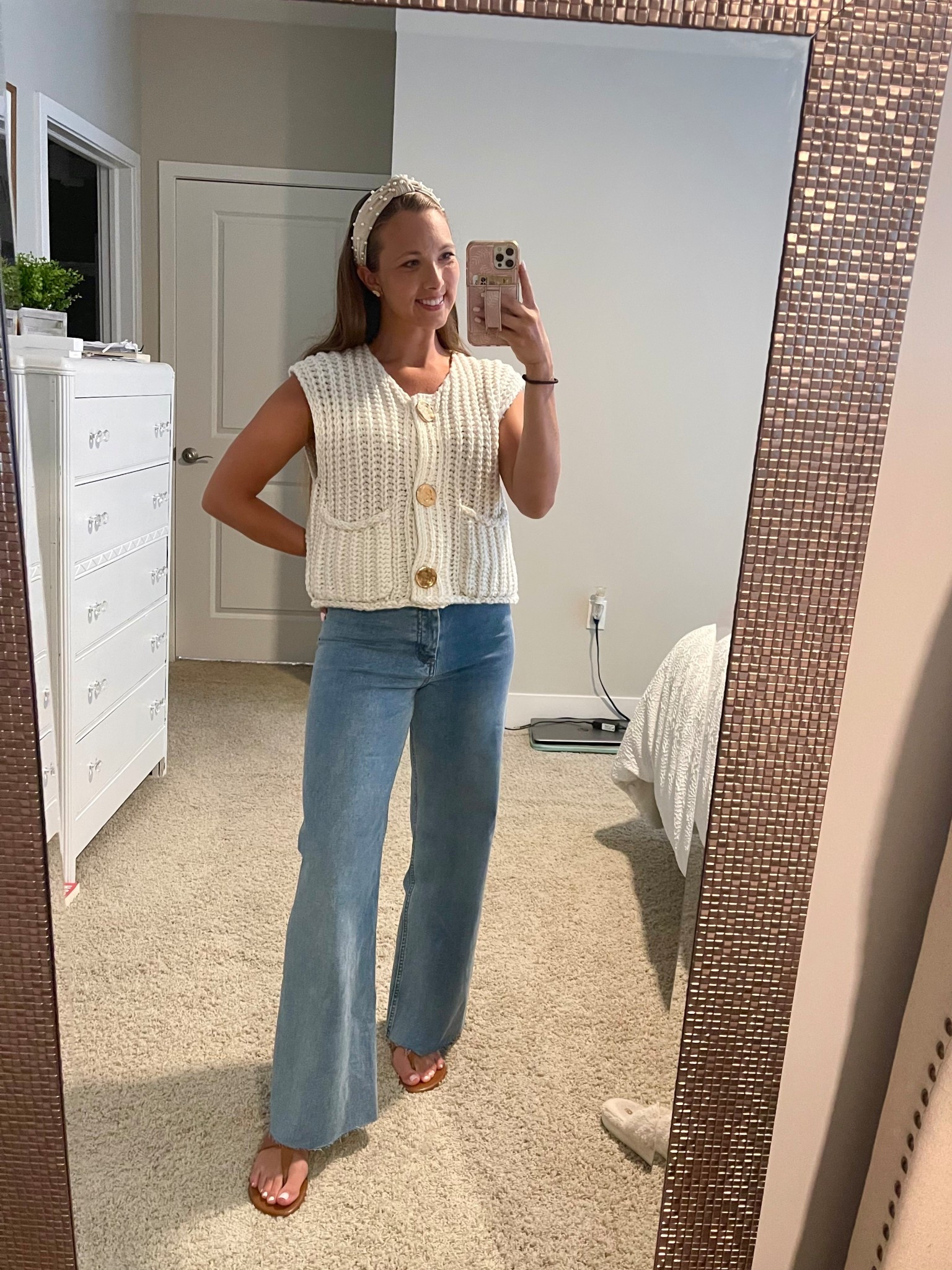 Loved this outfit I wore to my mom’s birthday dinner! Was not able to link the jeans but they are from Four Sisters Boutique. 

#LTKFindsUnder50