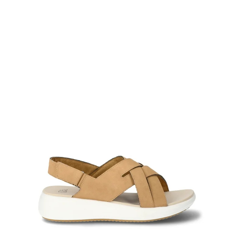 Time and Tru Women's Comfort X Band Sandal, Wide Width - Walmart.com | Walmart (US)
