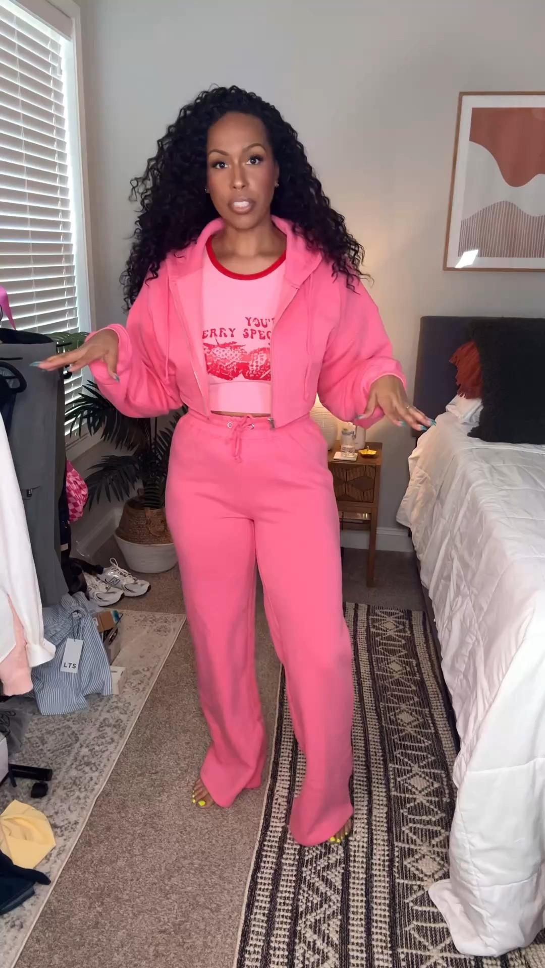 Tall Girl Friendly Set from Fashion Nova

Can’t link it here because they aren’t on LTK but it’s called the Tall On the Go Fleece Set in Pink. I’m wearing a Medium.



#LTKTall #LTKootd #LTKMidsize