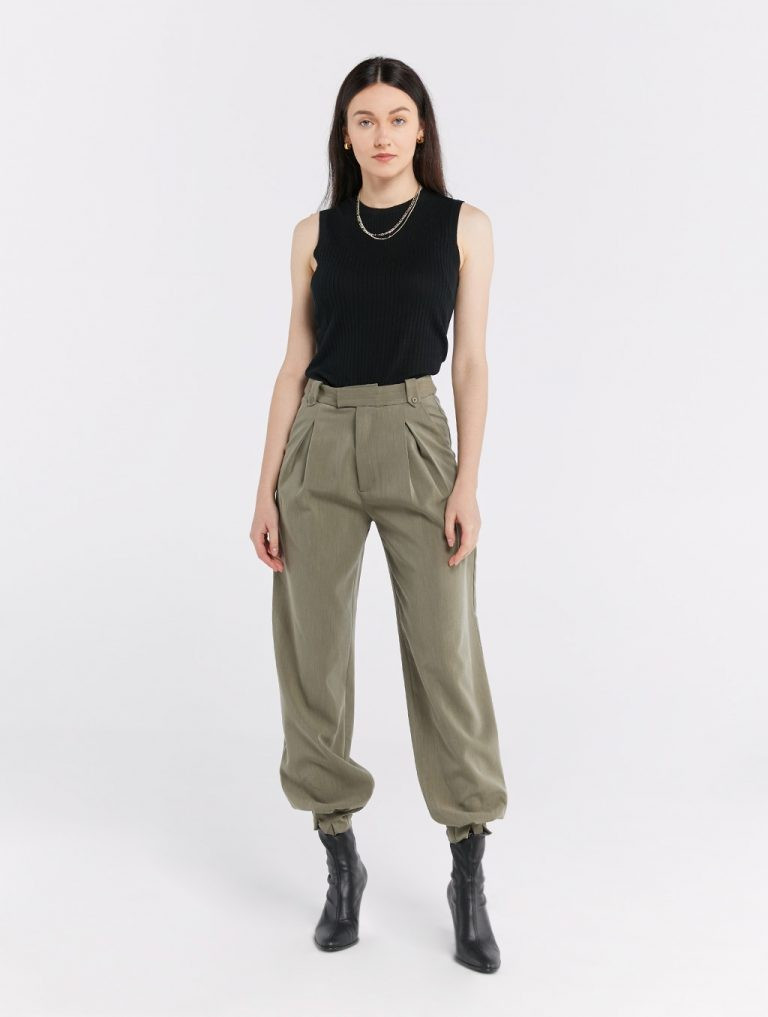 Classic Pleated Pants | Lattelierstore