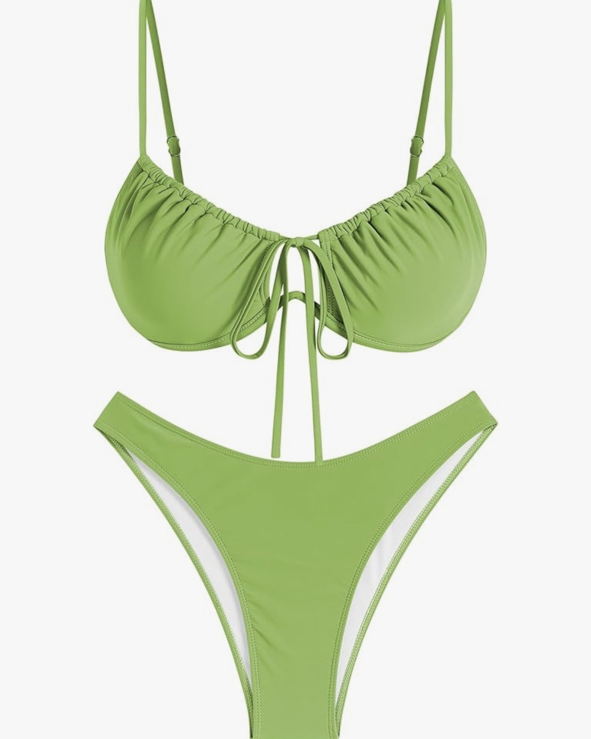 I love this supportive swim suit so much that I bought it in a second color this year! I am a 32h cup and wearing a size large in the top and bottom. 🍈🍈

#LTKSeasonal #LTKMidsize #LTKSwim