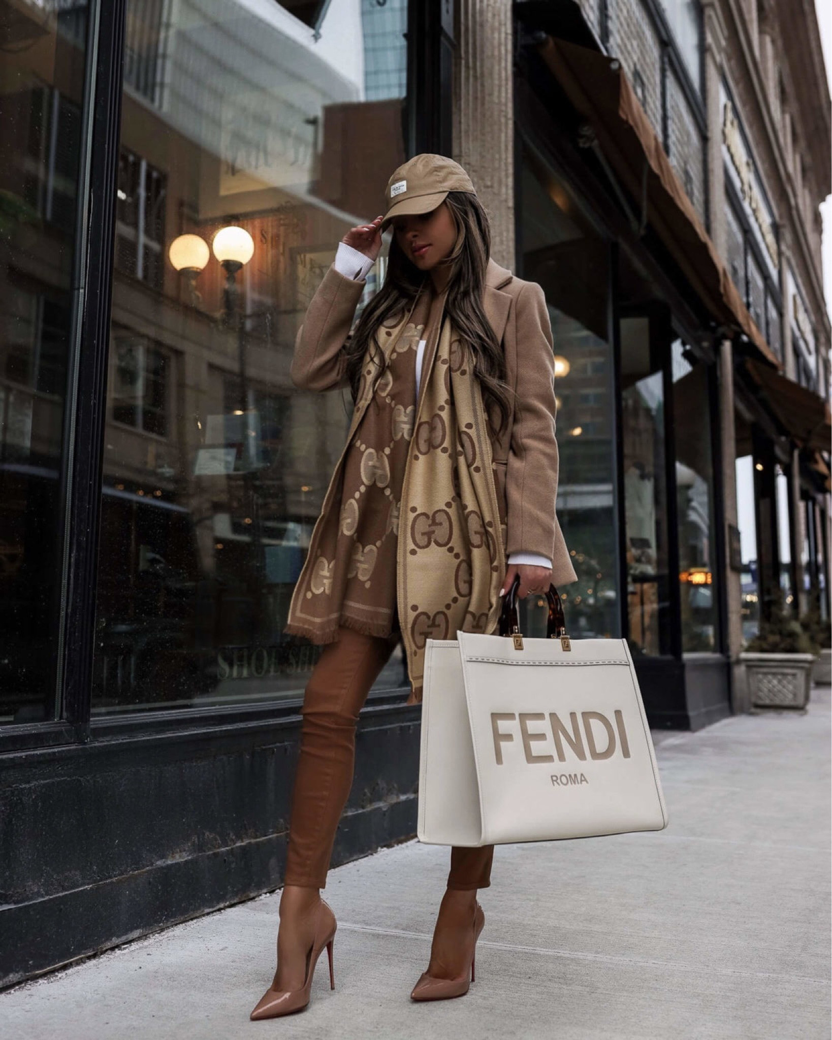 Fall outfit ideas
Abercrombie camel blazer
Abercrombie white bodysuit 
Frame coated jeans
Gucci scarf
Fendi sunshine tote 

#LTKworkwear #LTKstyletip #LTKSeasonal