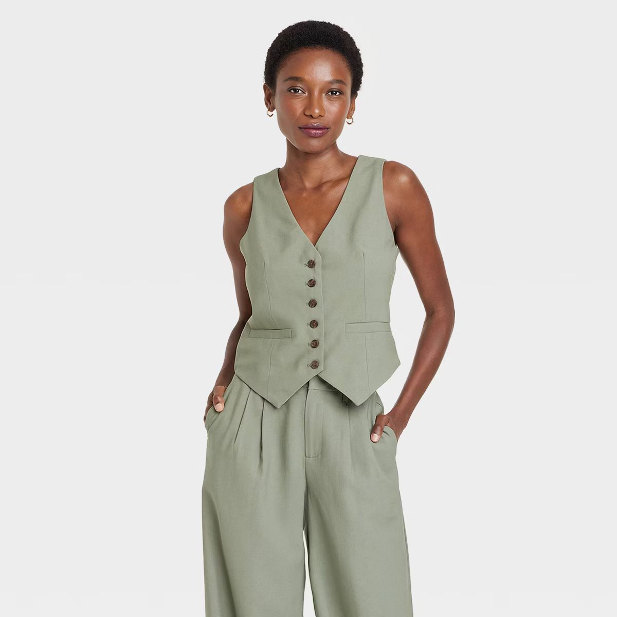 Women's Tailored Suit Vest - A New Day™ | Target