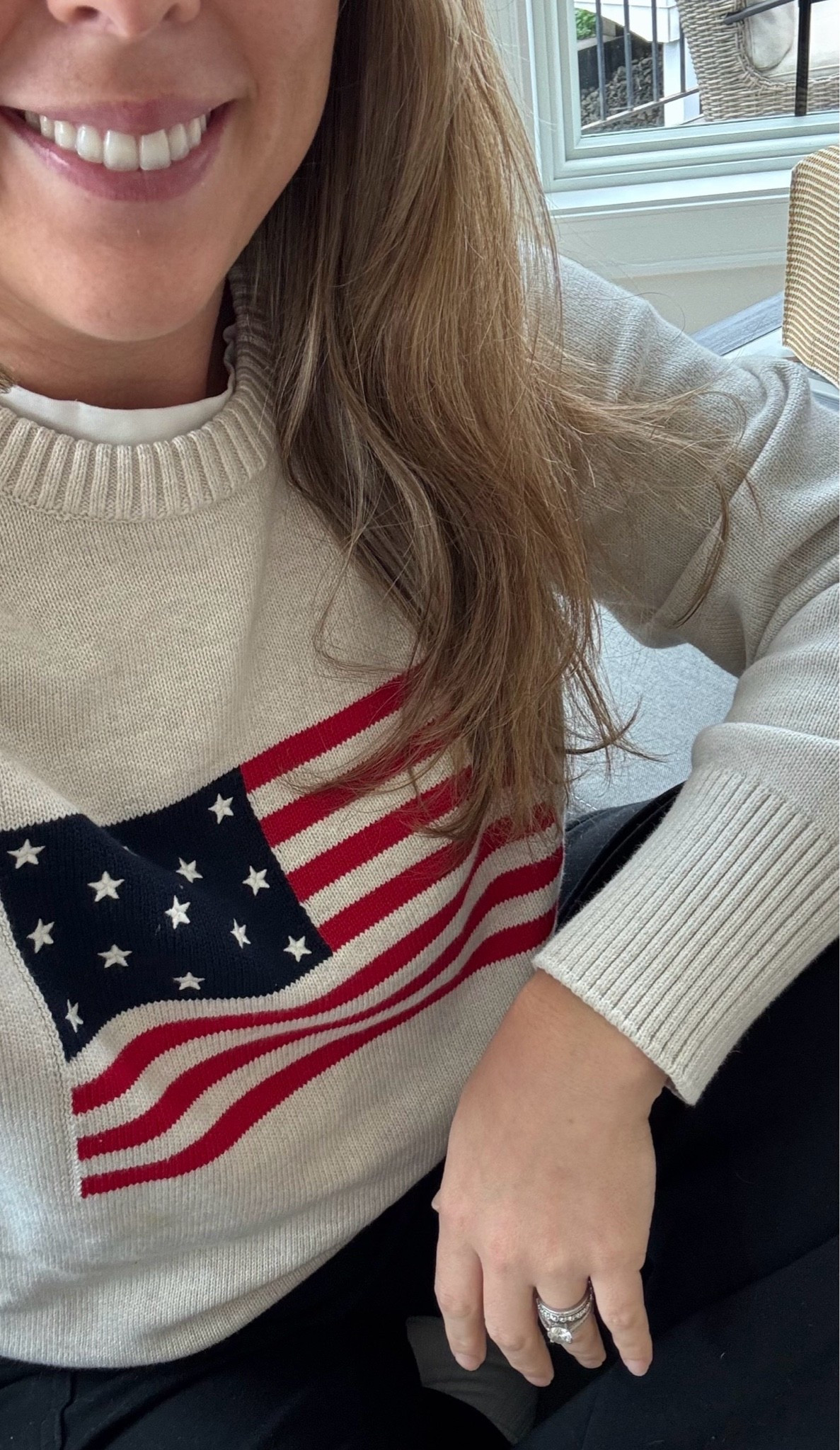Love this cute flag sweater for cool summer nights! #fourthofjuly #landsend #landsendstyle

#LTKootd #LTKgrwm