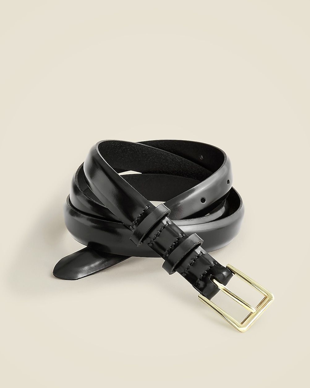 Skinny belt in spazzolato leather | J. Crew US