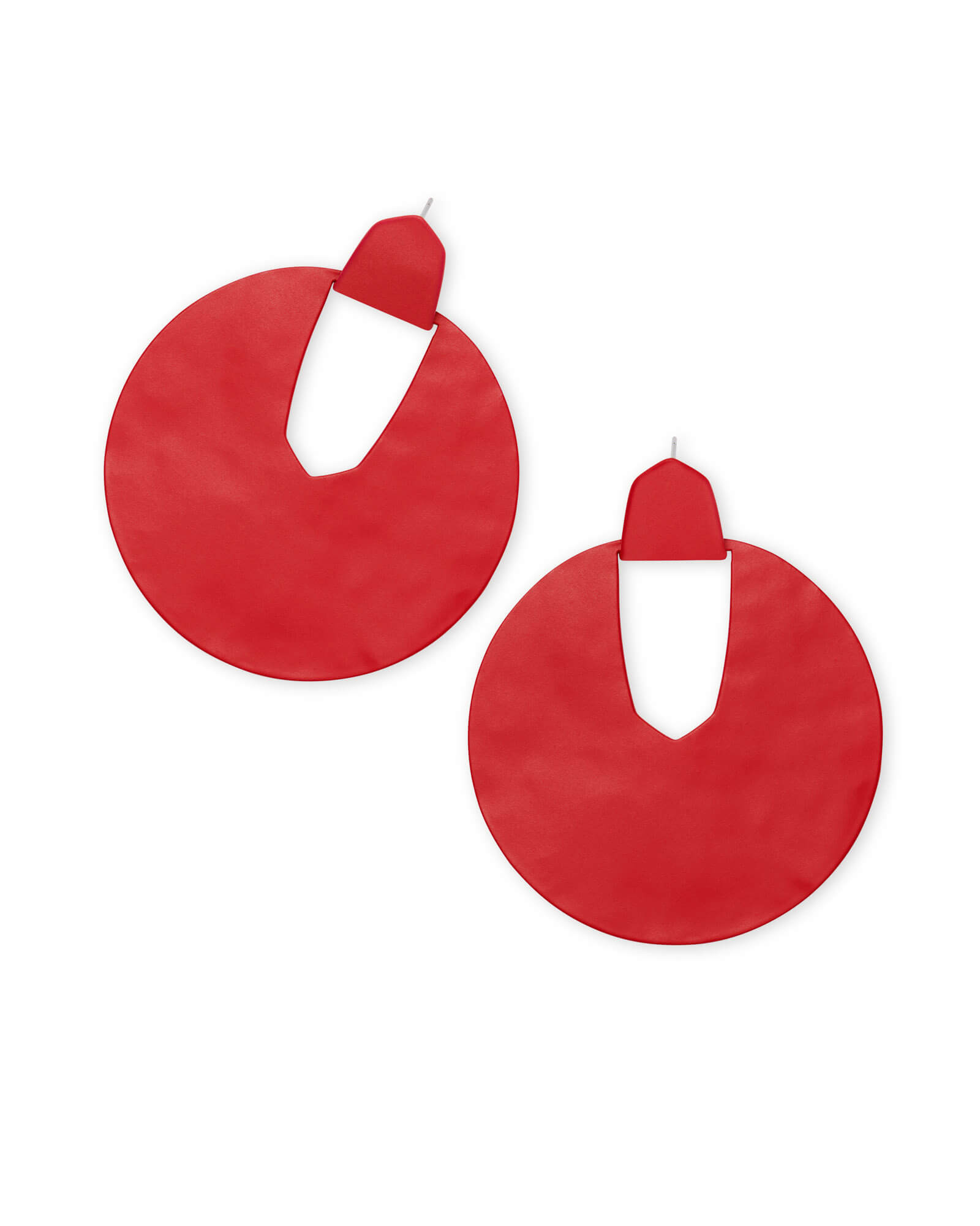 Diane Matte Statement Earrings in Red | Kendra Scott