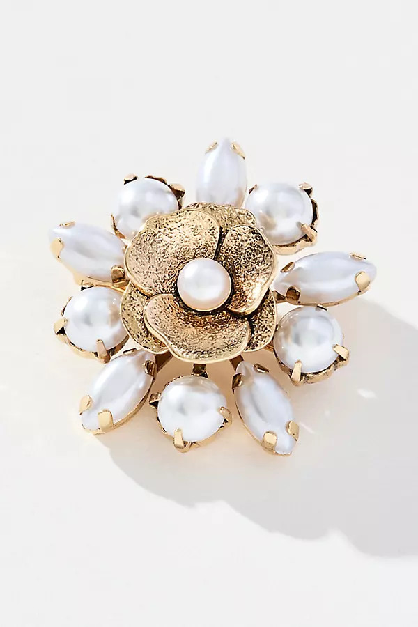 Metal Flower Brooch | Anthropologie (US)