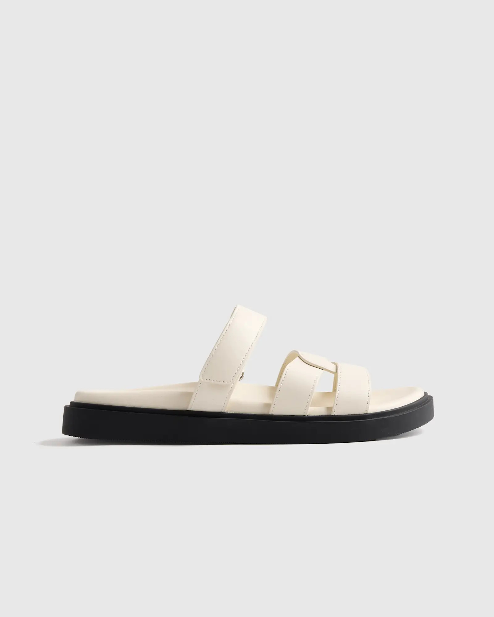 Italian Leather Sport Slide Sandal | Quince