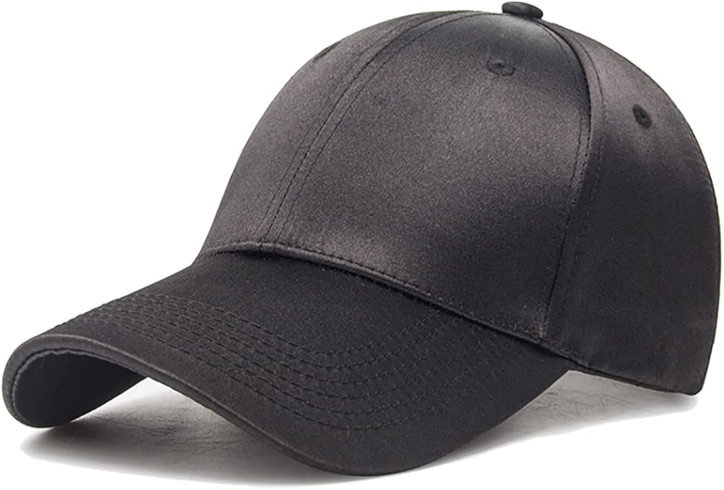Unisex Plain Polyester Satin Baseball Cap Sun Protection Visor Trucker Hats for Women Men Outdoor... | Amazon (CA)