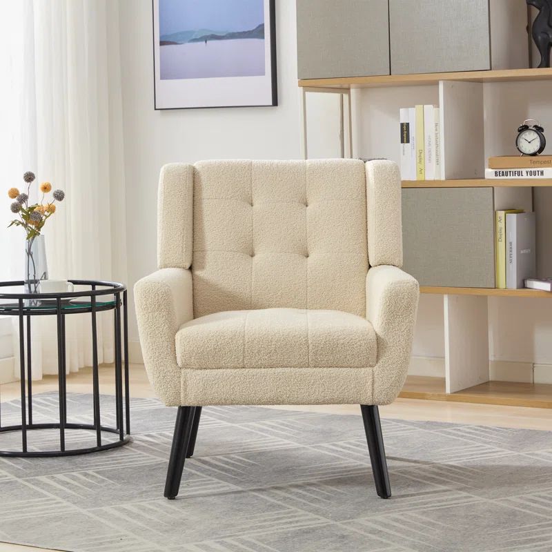 Corrigan Studio® Tufted Upholstered Wide Back Armchair & Reviews | Wayfair | Wayfair North America