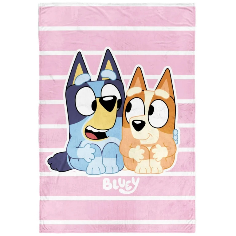 Bluey Kids Twin Blanket, 62 x 90, Microfiber, Blue, BBC | Walmart (US)